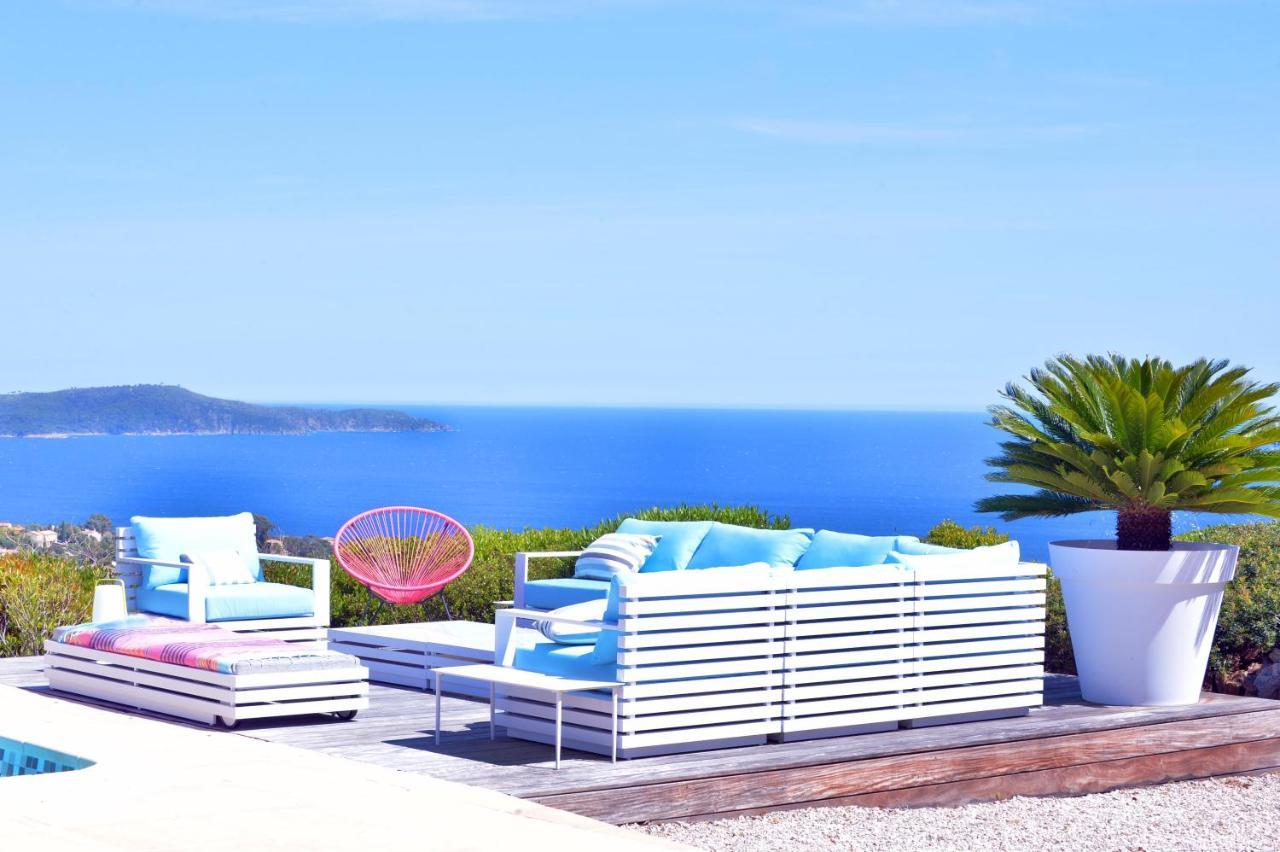 Villa Jucanos - Vue Mer Panoramique Golfe De St-Tropez キャバレール・シュル・メール エクステリア 写真