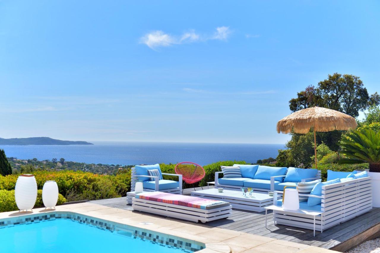 Villa Jucanos - Vue Mer Panoramique Golfe De St-Tropez キャバレール・シュル・メール エクステリア 写真